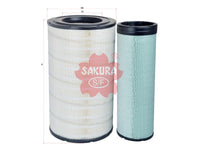 SAKURA,, Air Filter (Element), 50 10 230 916 + 50 10 269 584, A-25380-S, RENAULT V.I
