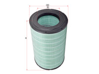 ไส้กรองอากาศ(ไส้), SAKURA, 5001865723, A-25410, RENAULT TRUCKS(RVI) (123434)