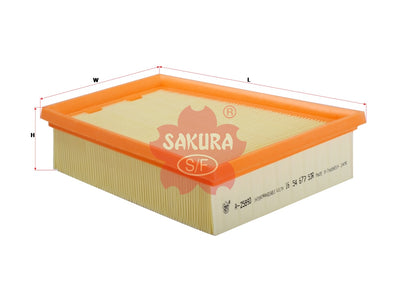 SAKURA,, Air Filter (Element), 82 00 853 393A, A-25890, RENAULT