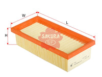 SAKURA,, Air Filter (Element), 055 129 620A, A-2601, VOLKSWAGEN