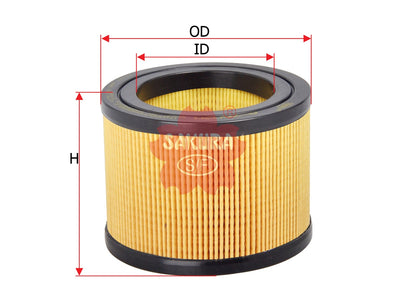 SAKURA,, Air Filter (Element), PS480039, A-26020, MERCEDES-EVOBUS