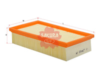 SAKURA,, Air Filter (Element), 12337526, A-2605, BMW