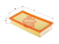 SAKURA,, Air Filter (Element), 1444-R7, A-2609, PEUGEOT