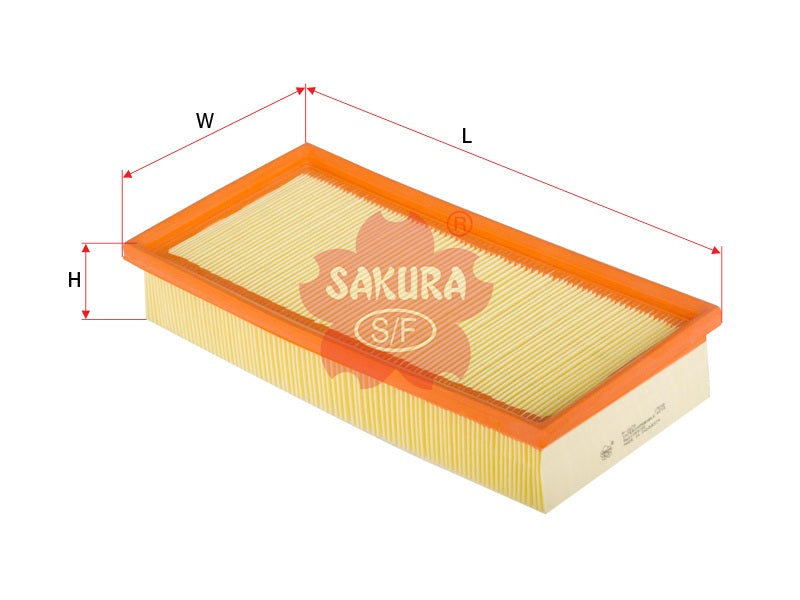 SAKURA,, Air Filter (Element), 1444-R7, A-2609, PEUGEOT