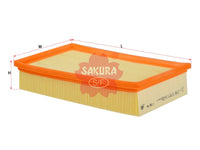 ไส้กรองอากาศ(ไส้กรอง) SAKURA, 111 094 00 04, A-2611, MERCEDES-BENZ (124777)