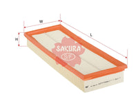 SAKURA,, Air Filter (Element), 53032068AA, A-2614, MERCEDES-BENZ