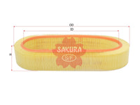 SAKURA,, Air Filter (Element), 309 454 04, A-2620, MERCEDES-BENZ