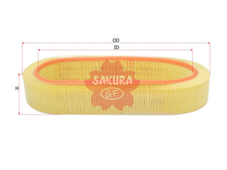 SAKURA,, Air Filter (Element), 309 454 04, A-2620, MERCEDES-BENZ