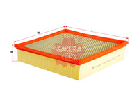 SAKURA,, Air Filter (Element), 5103555AA, A-2621, VOLKSWAGEN