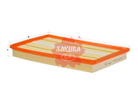 ไส้กรองอากาศ(ไส้กรอง) SAKURA, A 000 090 16 51, A-2624, MERCEDES-BENZ (124789)