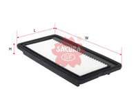 ไส้กรองอากาศ(ไส้กรอง) SAKURA, 28113-02510, A-2808, HYUNDAI (125821)