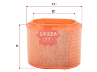 ไส้กรองอากาศ(ไส้กรอง) SAKURA, 28130-4A001, A-2812, HYUNDAI (125966)