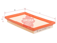 ไส้กรองอากาศ(ไส้กรอง) SAKURA, 28113-02750, A-2815, HYUNDAI (125974)