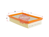 SAKURA,, Air Filter (Element), 1#2319005322, A-2846, SSANG YONG
