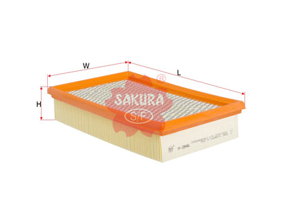ไส้กรองอากาศ(ไส้กรอง) SAKURA, 1#2319005322, A-2846, SSANG YONG (123945)