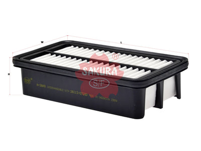 SAKURA,, Air Filter (Element), 28113-07200, A-2849, KIA