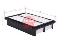 SAKURA,, Air Filter (Element), 19280715, A-28550, HYUNDAI