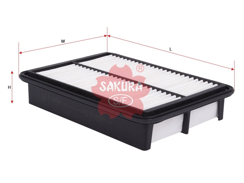 Air Filter (ဒြပ်စင်)၊ SAKURA၊ 19280715၊ A-28550၊ HYUNDAI (125828)
