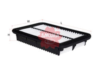 SAKURA,, Air Filter (Element), 28113-1Y100, A-28690, KIA