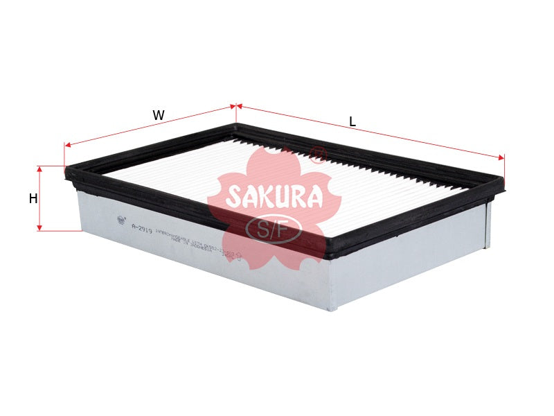 SAKURA,, Air Filter (Element), 0K552-23-603A, A-2919, KIA