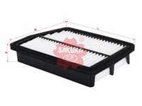 SAKURA,, Air Filter (Element), 96263897, A-2921, CHEVROLET
