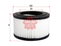 SAKURA,, Air Filter (Element), 0K72C-23-603, A-2928, KIA