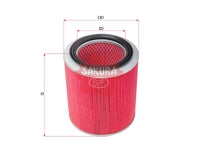 ไส้กรองอากาศ(ธาตุ) SAKURA, 0K60A-38-603A, A-2930, KIA (125811)