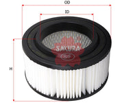 SAKURA,, Air Filter (Element), 0K74R-23-603, A-2934, KIA