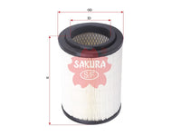 SAKURA,, Air Filter (Element), 0K6B0-23-603/Y, A-2935, KIA