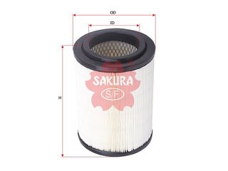 SAKURA,, Air Filter (Element), 0K6B0-23-603/Y, A-2935, KIA