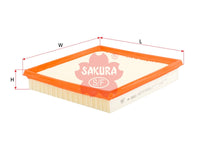 SAKURA,, Air Filter (Element), 13 72 2 147 404, A-3003, BMW