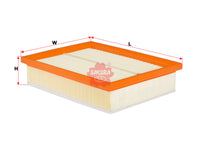 SAKURA,, Air Filter (Element), 13 72 1 738 462, A-3006, BMW