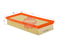 SAKURA,, Air Filter (Element), 13 721 726 916, A-3007, BMW