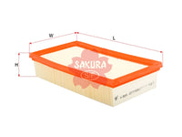 SAKURA,, Air Filter (Element), 13 72 1 702 907, A-3009, BMW