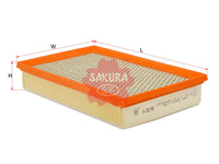SAKURA,, Air Filter (Element), 13 71 7 526 008, A-30190, BMW
