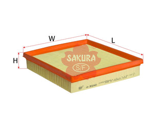 SAKURA,, Air Filter (Element), 13 71 8 507 320, A-30240, BMW
