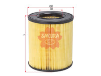 SAKURA,, Air Filter (Element), 4FO 133 843 A, A-31050, AUDI