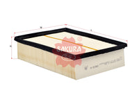 SAKURA,, Air Filter (Element), 06C133843, A-31060, AUDI