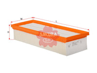SAKURA,, Air Filter (Element), 1K0 129 620 D, A-31070, VOLKSWAGEN