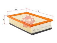 SAKURA,, Air Filter (Element), 7H0 129 620 A, A-31080, VOLKSWAGEN