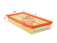 SAKURA,, Air Filter (Element), PHE 500021, A-31100, VOLKSWAGEN