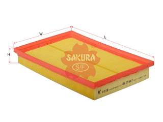 SAKURA,, Air Filter (Element), 036 198 620, A-31180, VOLKSWAGEN