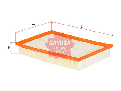 Air Filter (ဒြပ်စင်)၊ SAKURA၊ 1K0129620A၊ A-31190၊ VOLKSWAGEN (123543)