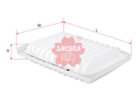 AGI Air Filter (Element) 17801-0M020 A-3301 TOYOTA
