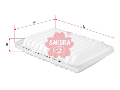 ไส้กรองอากาศ(ไส้กรอง) SAKURA, V9112-0032, A-3301, TOYOTA (123772)