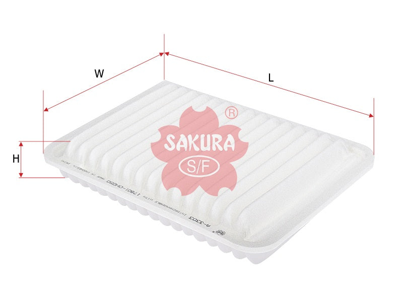 SAKURA,, Air Filter (Element), V9112-0036, A-3303, TOYOTA