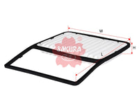 ไส้กรองอากาศ(ไส้กรอง) SAKURA, V9112-0043, A-3308, TOYOTA (124179)