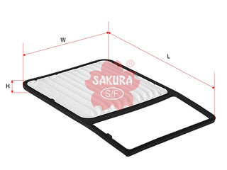 SAKURA,, Air Filter (Element), 17801-BZ050, A-3312, TOYOTA