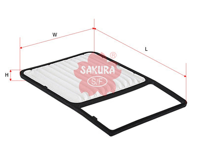 SAKURA,, Air Filter (Element), 17801-BZ050, A-3312, TOYOTA