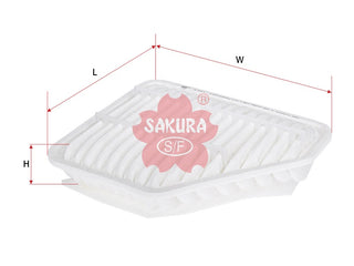 SAKURA,, Air Filter (Element), 17801-0R030, A-3314, TOYOTA